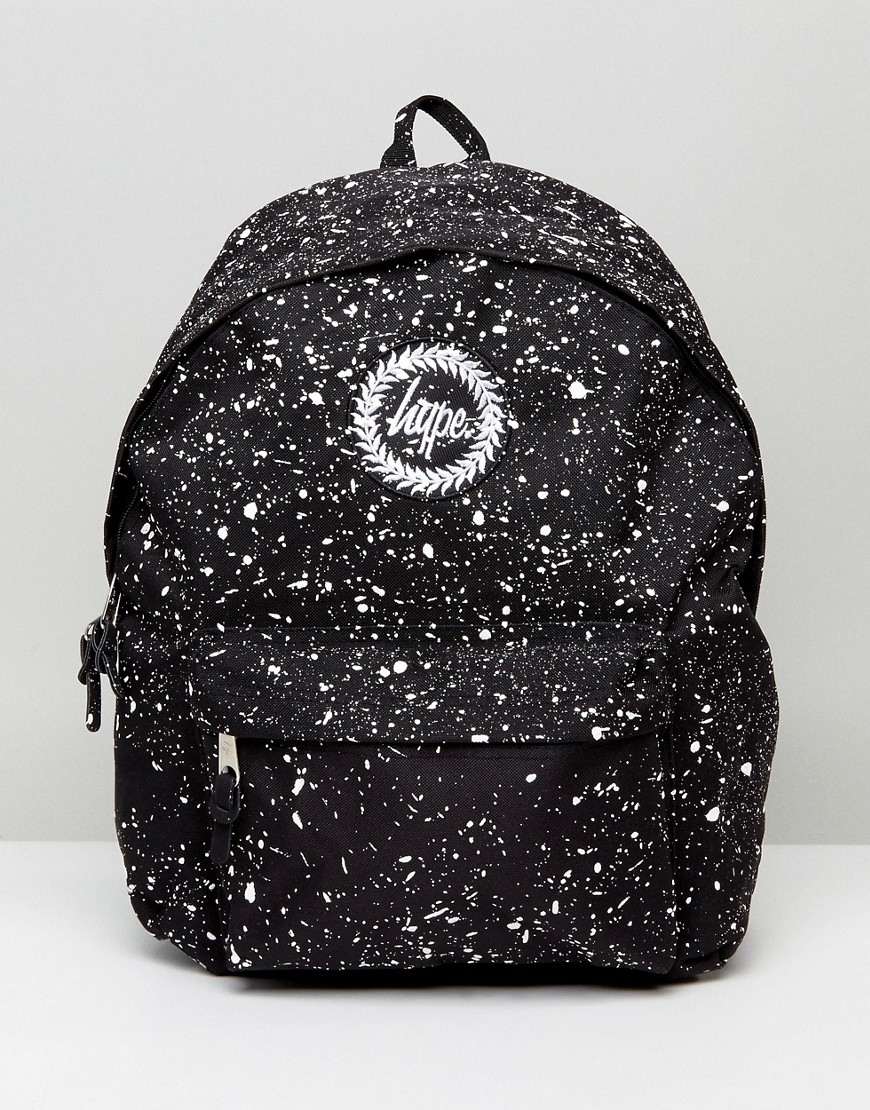 Hype Backpack In Black With Speckle