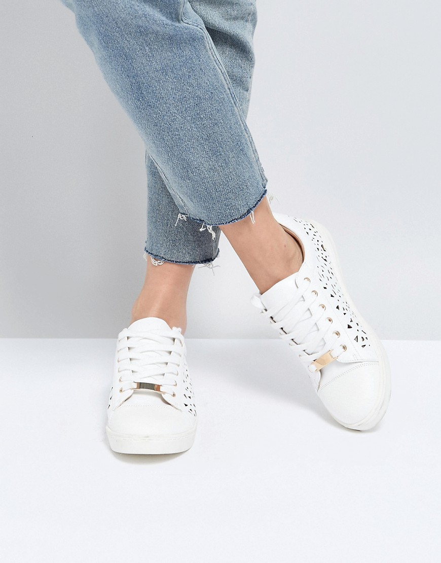 Miss KG Kelsie Lace Up Trainers - White