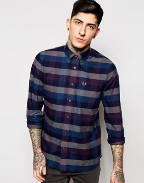 Fred Perry Shirt with Oversized Gingham Check