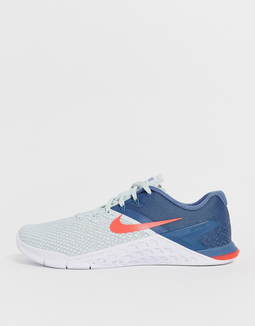 Nike Training Metcon Trainers in blue and grey