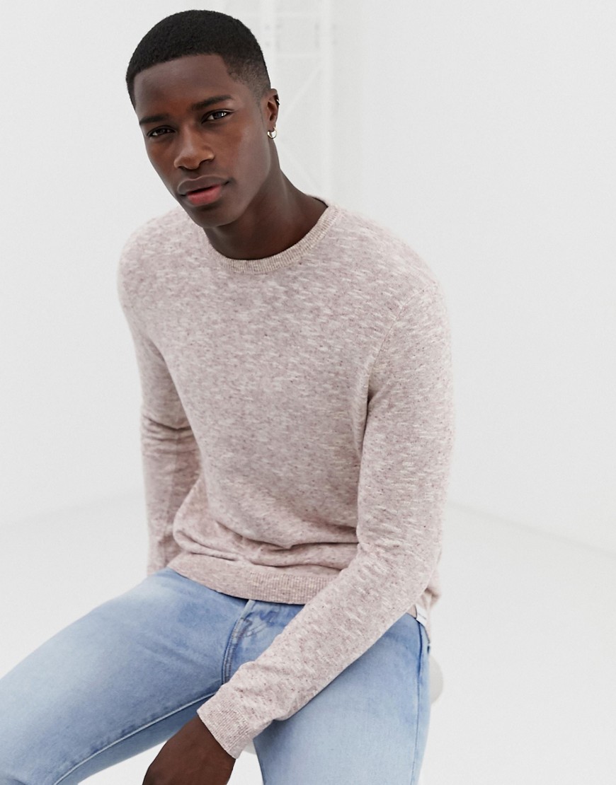 Only & Sons knitted jumper with fleck detail