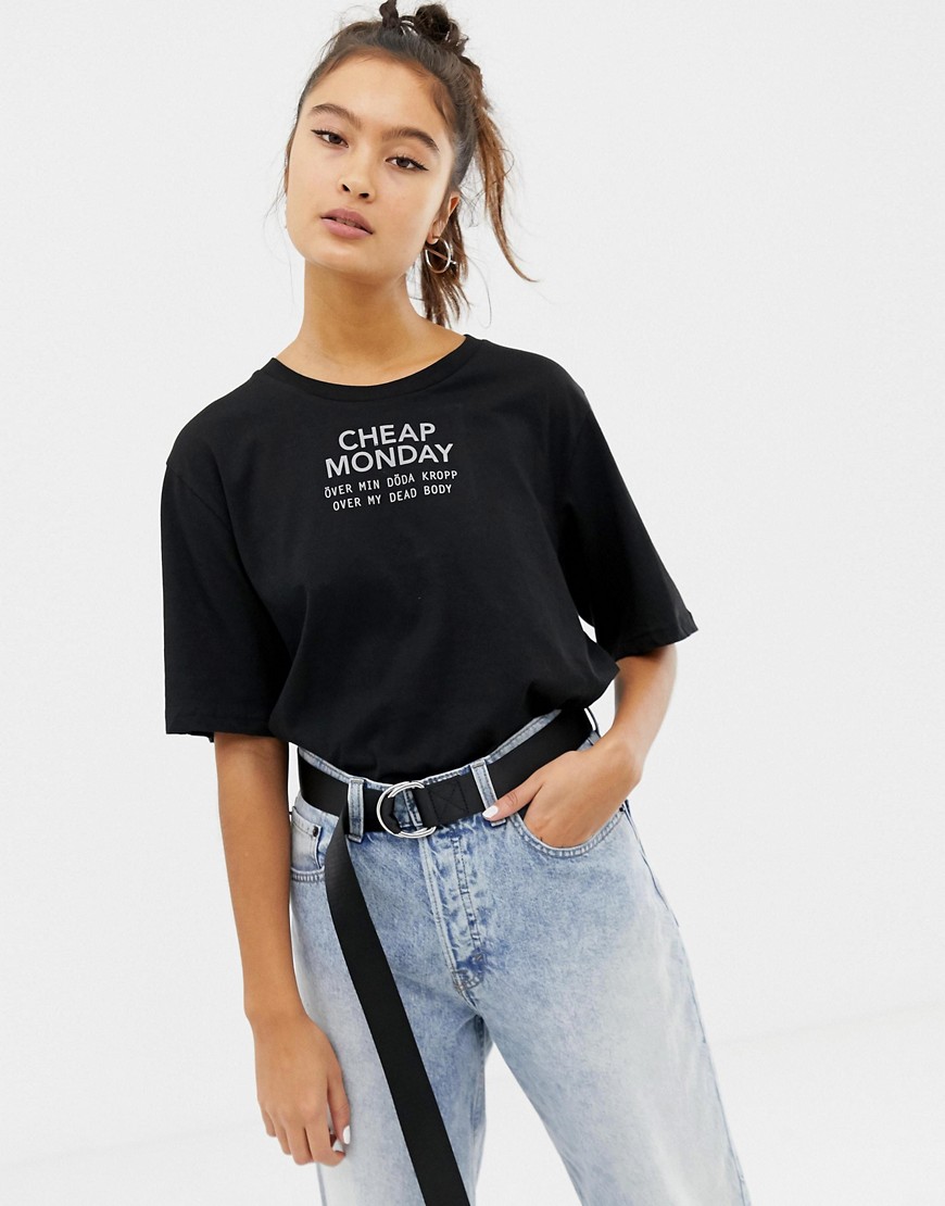 Cheap Monday organic cotton t-shirt with logo