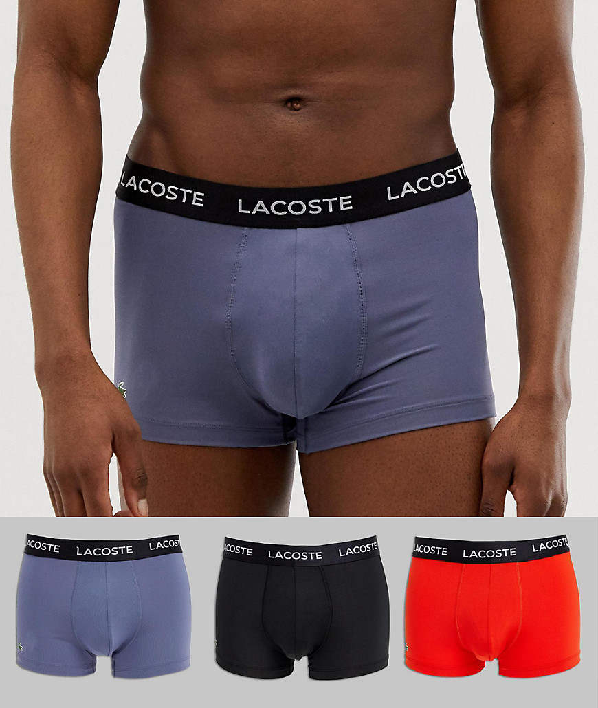 Lacoste Microfibre Stretch 3 pack trunks