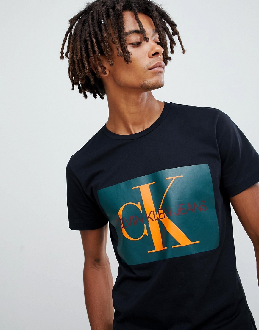 Calvin Klein Jeans t-shirt with box logo black