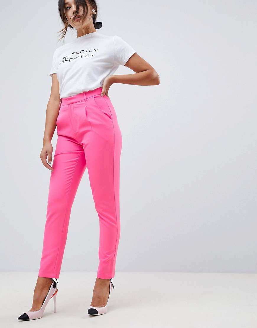 Amy Lynn Tailored Trouser - Hot pink