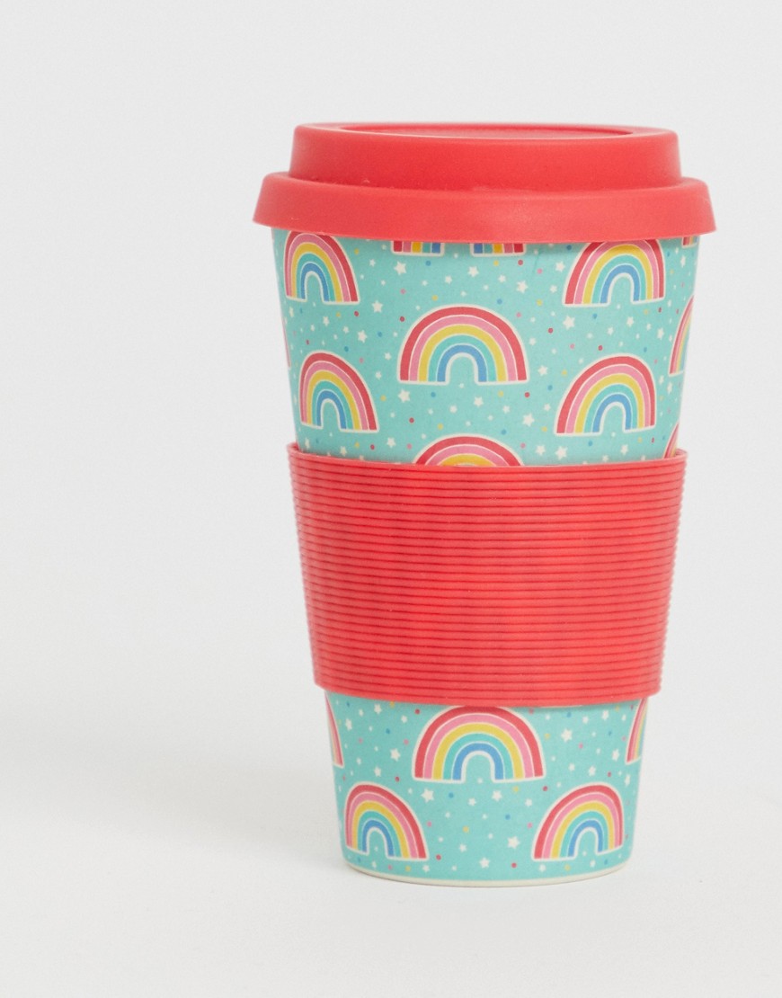 Sass & Belle Chasing Rainbow Bamboo Travel Cup