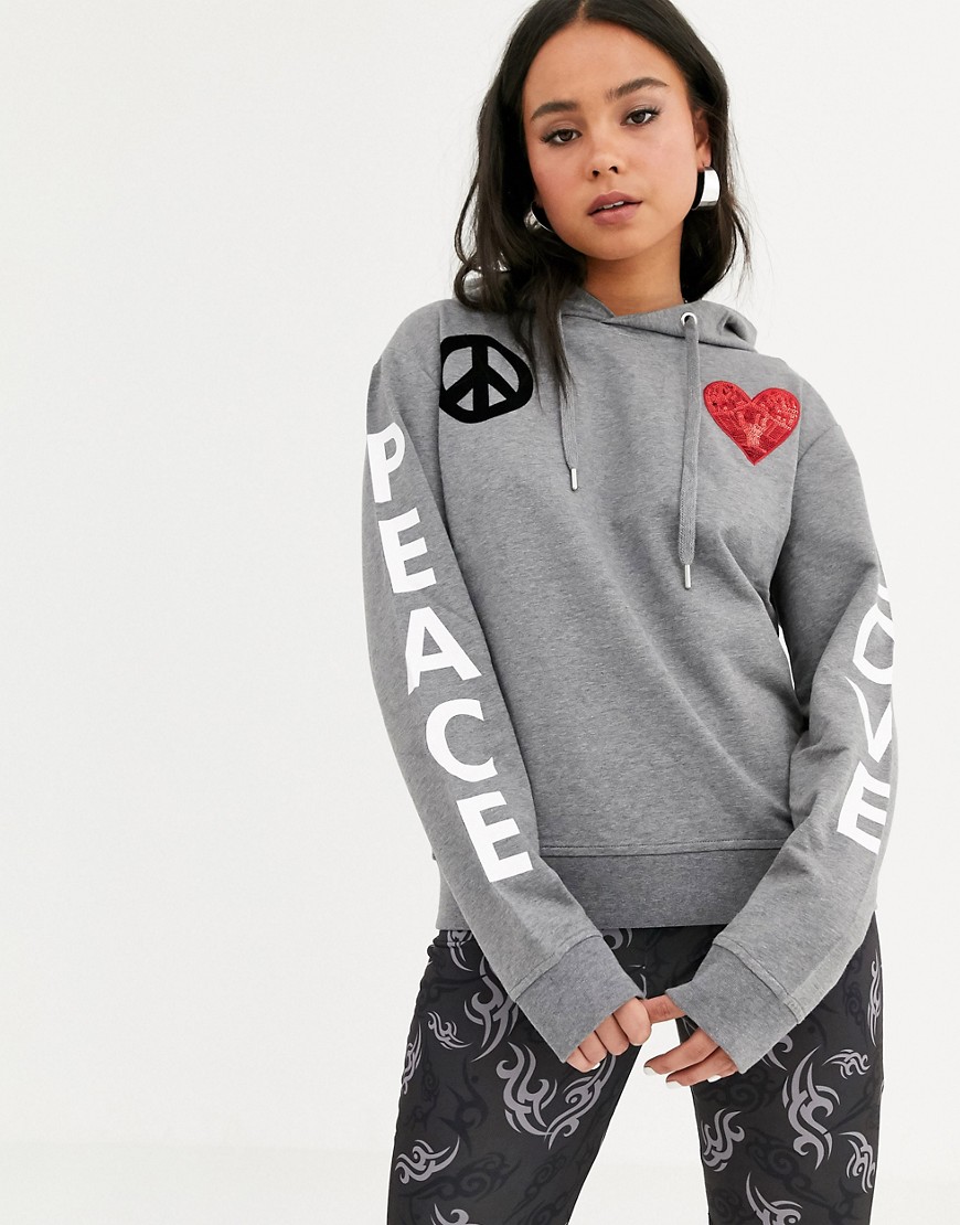 Love Moschino peace and love hoodie