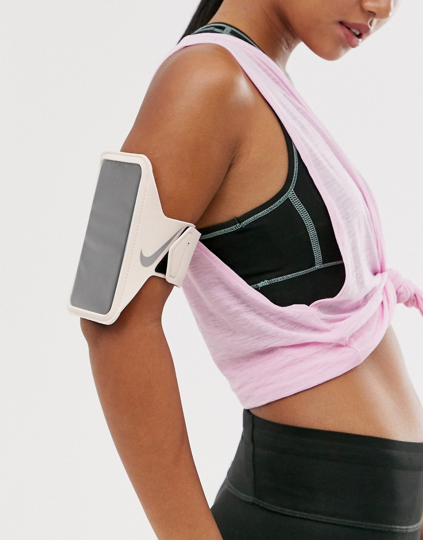 Nike Running phone armband in pink
