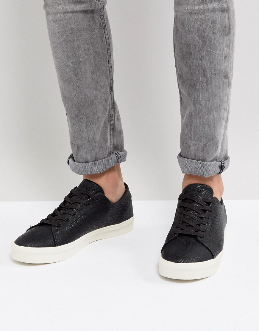 Blend Leather Look Trainers - 70155 black