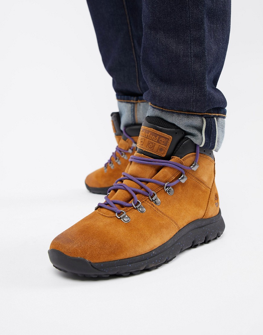 Timberland World hiker boots in brown