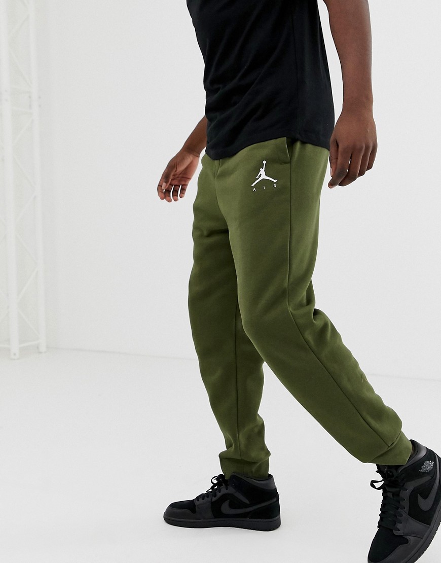 Nike Jordan Jumpman Skinny Joggers In Khaki 940172-395
