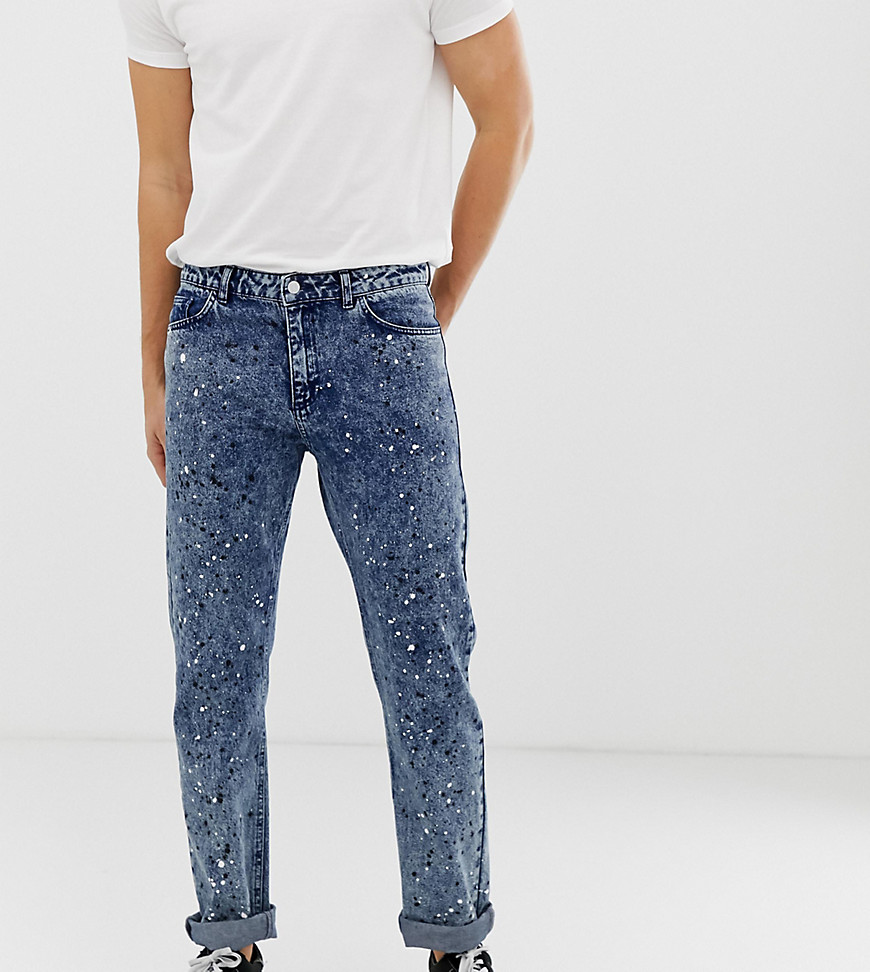 Reclaimed Vintage the '89 original fit jeans with paint splatter