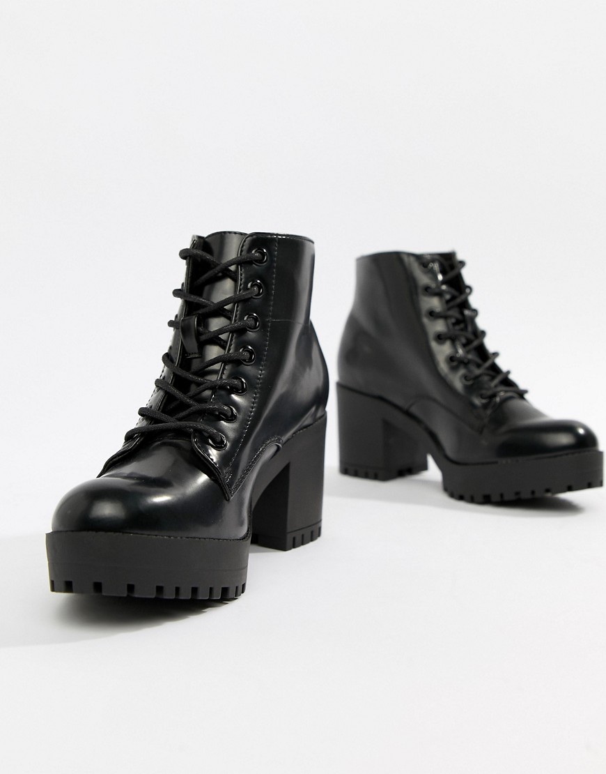 Black Block Heel Chunky Chelsea Boots | New Look