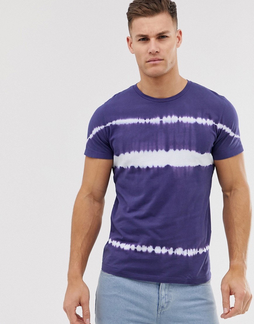 Jack & Jones Originals tie-dye t-shirt in purple