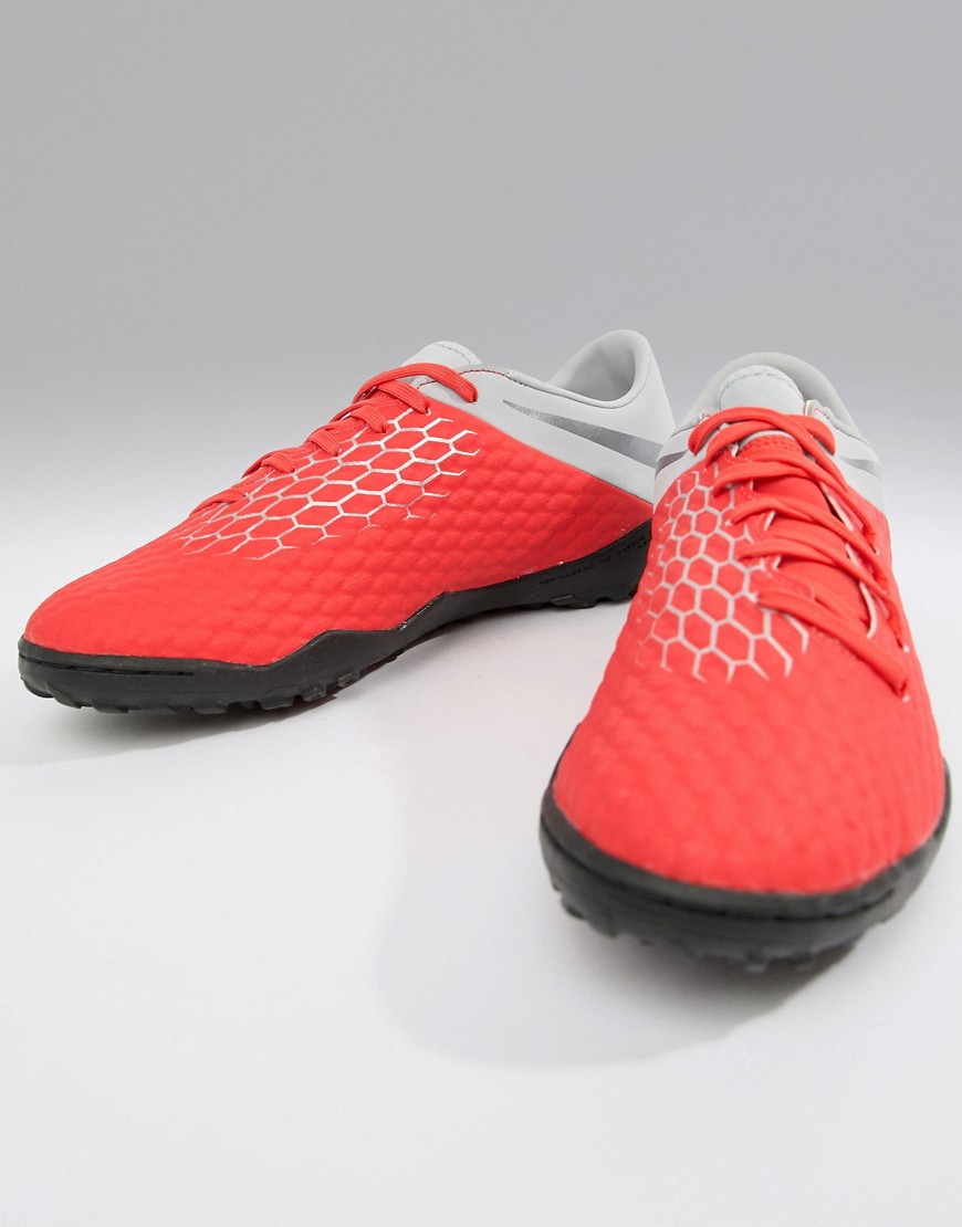 Nike Football PhantomX 3 Academy Astro Turf Boots In Grey AJ3815-600 - Grey