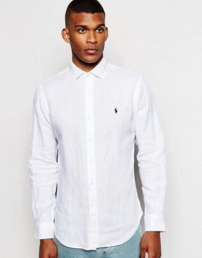 Polo Ralph Lauren Shirt in Linen Slim Fit