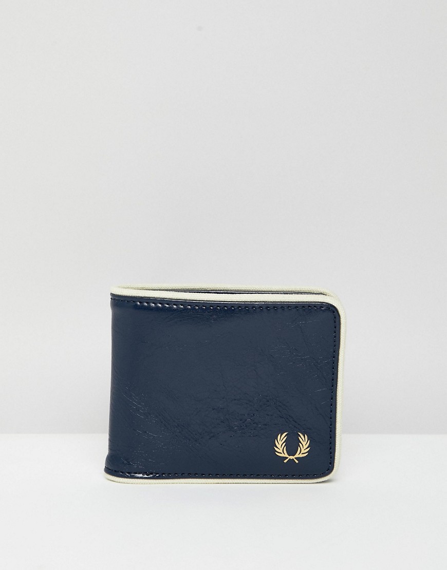 Fred Perry classic billfold wallet in navy - Navy