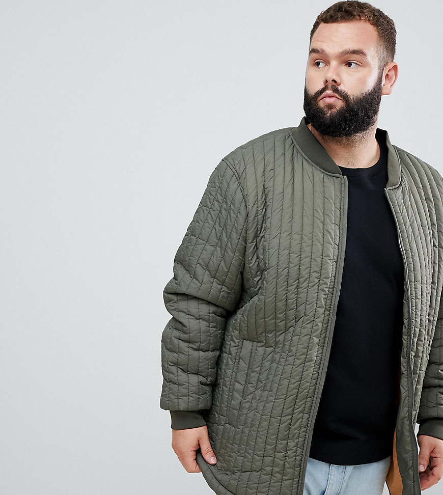Replika Plus quilted jacket in army green