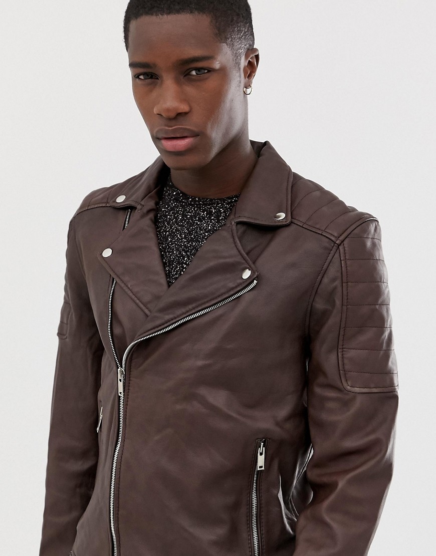 Bolongaro Trevor quilted real leather jacket