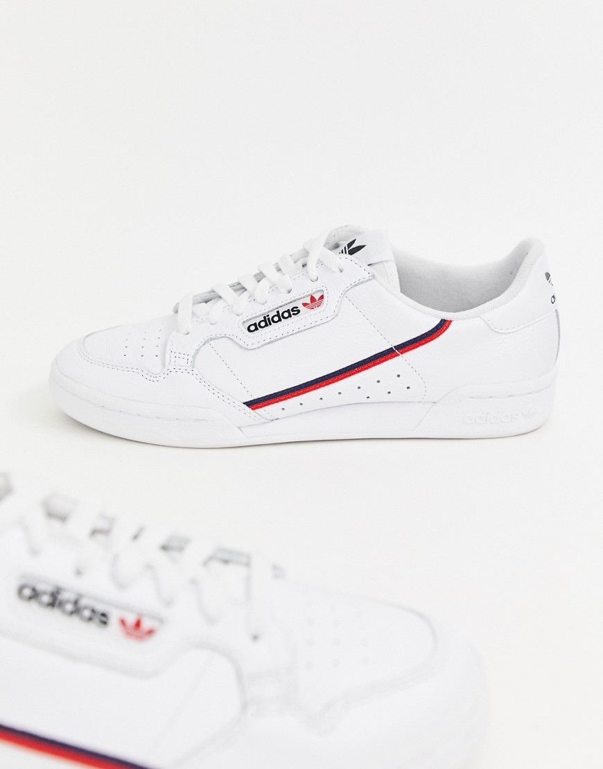 astronomi Bevæger sig ikke lyserød Adidas Originals Continental 80's Sneakers In White G27706 | ModeSens