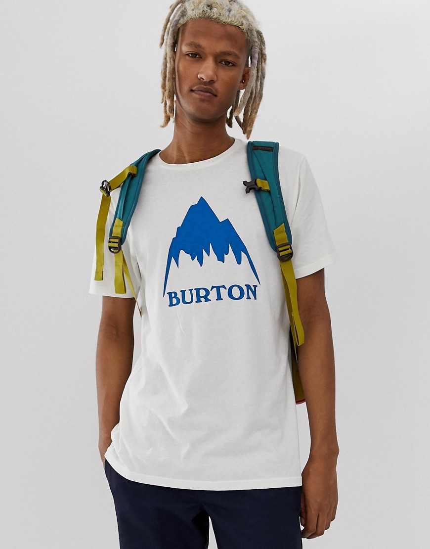 Burton Snowboards Classic Mountain High t-shirt in white