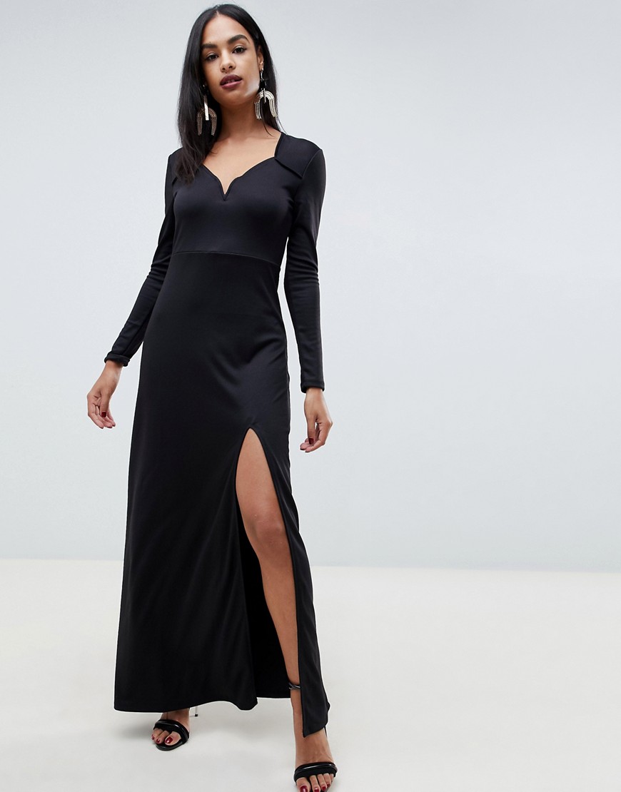 Ivyrevel Sweetheart Maxi Dress With Slit Front