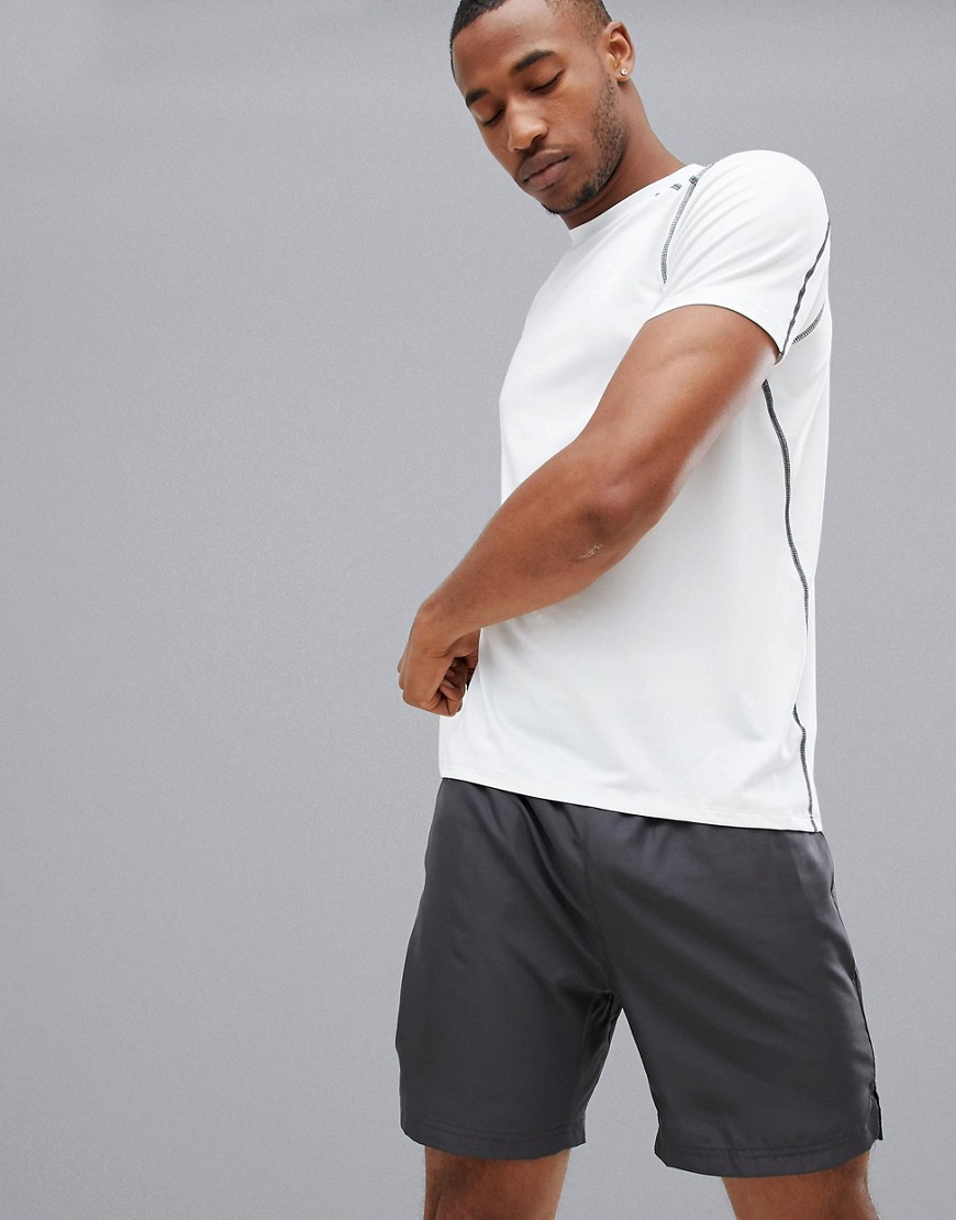 New Look SPORT stretch t-shirt in white