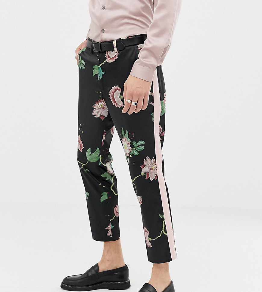 Heart & Dagger skinny fit suit trouser in floral sateen