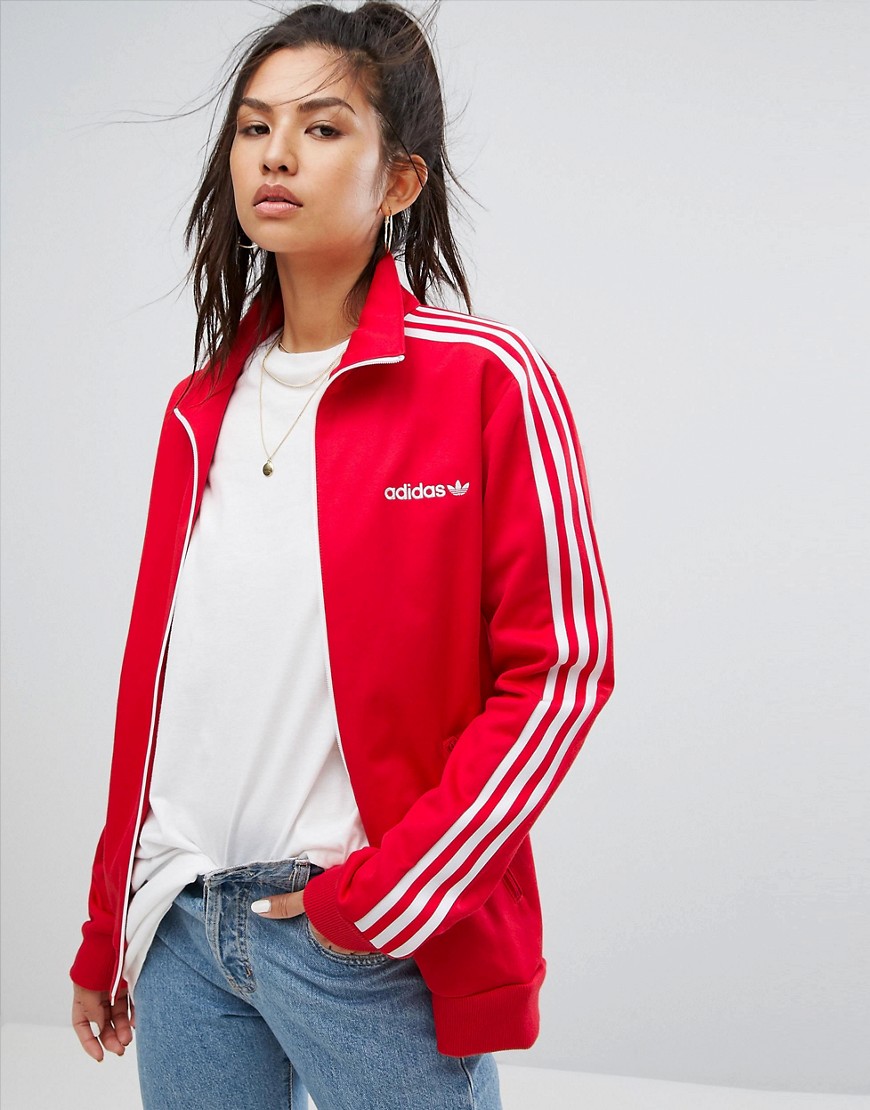 Красная спортивная куртка adidas Originals - Красный 