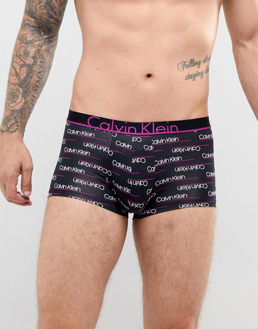 Calvin Klein ID Trunks in Microfibre - Black