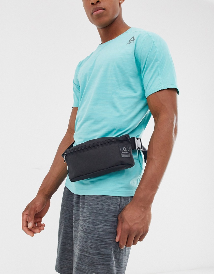 Reebok work out ready city waistbag in black