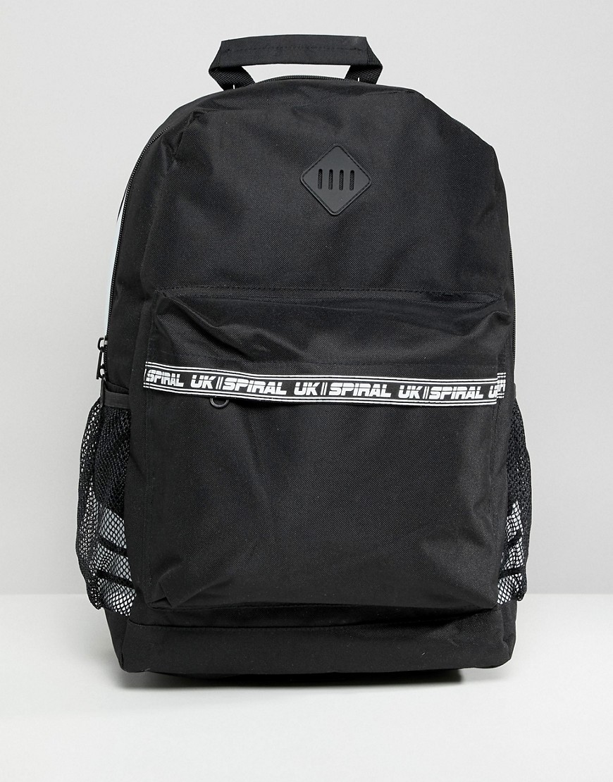 Spiral Sport Backpack in Black