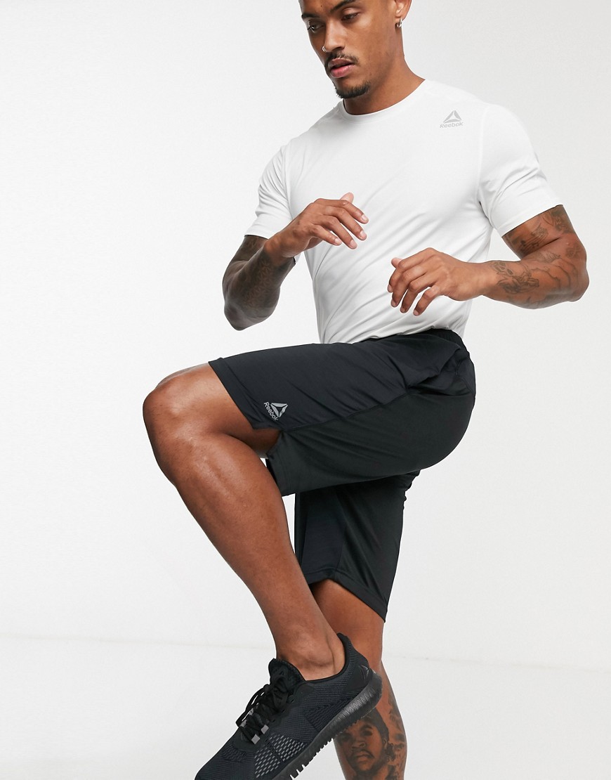 Reebok work out ready activechill shorts in black