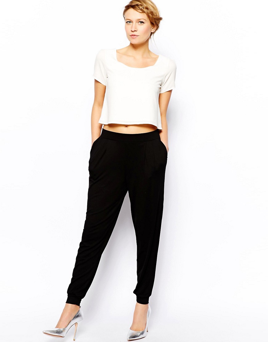 Oasis | Oasis Tapered Jersey Trouser at ASOS
