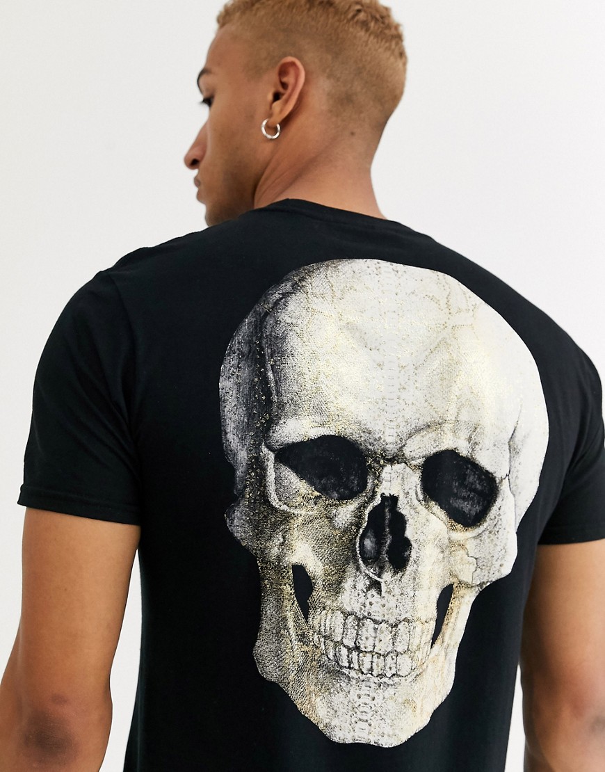 Bolongaro Trevor foil skull back print t-shirt