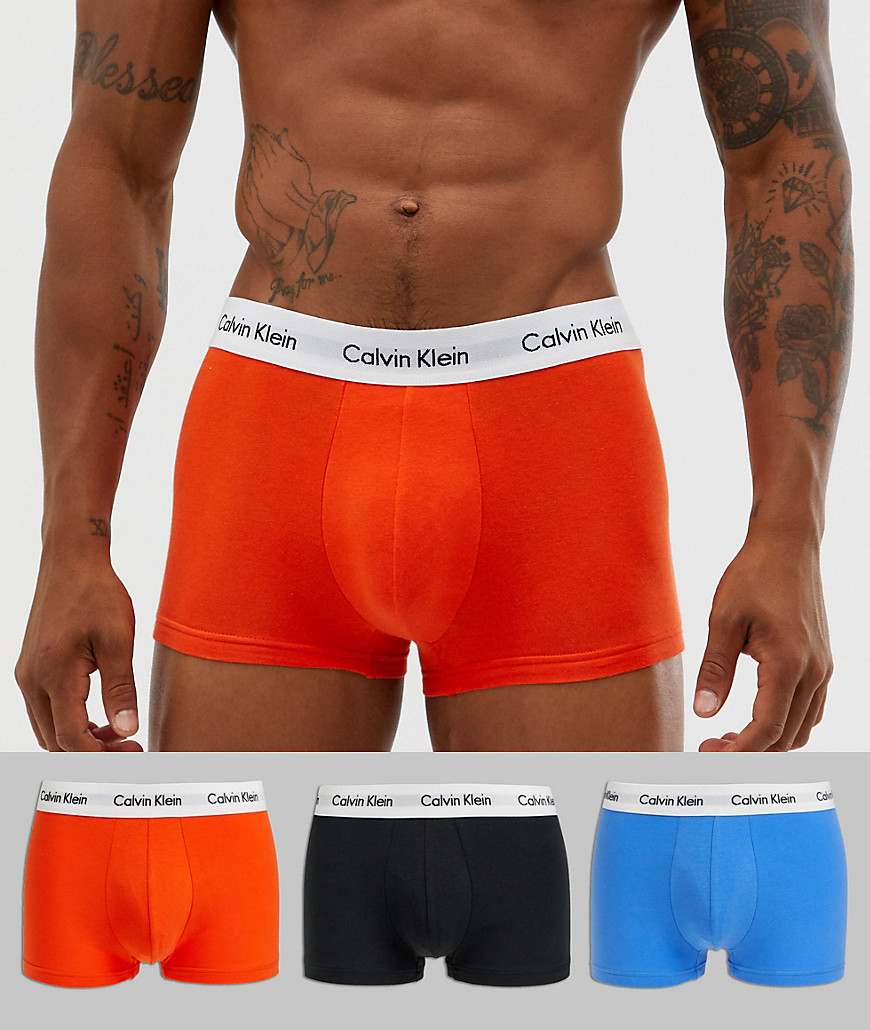 Calvin Klein Cotton Stretch 3 pack low rise trunks
