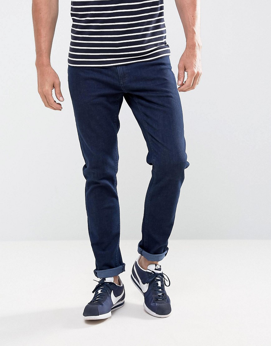LDN DNM Slim Fit Jeans in Washed Blue Rinse