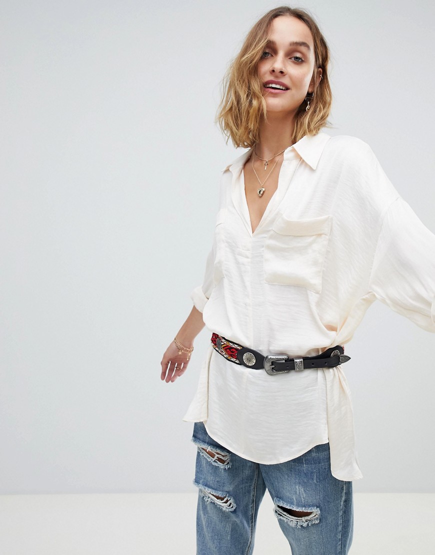 Free People Starry Dreams luxe shirt - Ivory