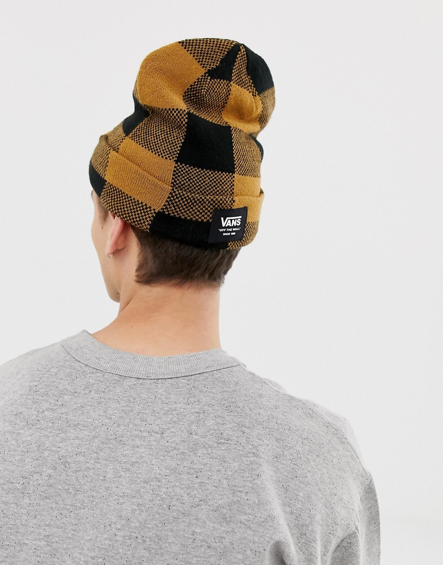 Vans checked MTE beanie in yellow VN0A3HJ9BXH1