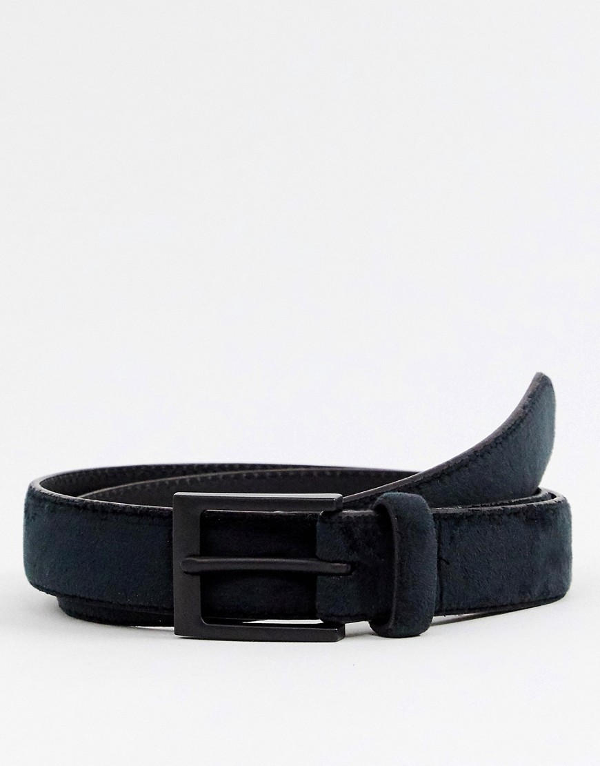 New Look velvet belt in black