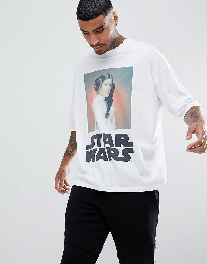 Oversize-футболка с принтом принцессы Леи из Звездных войн ASOS 
