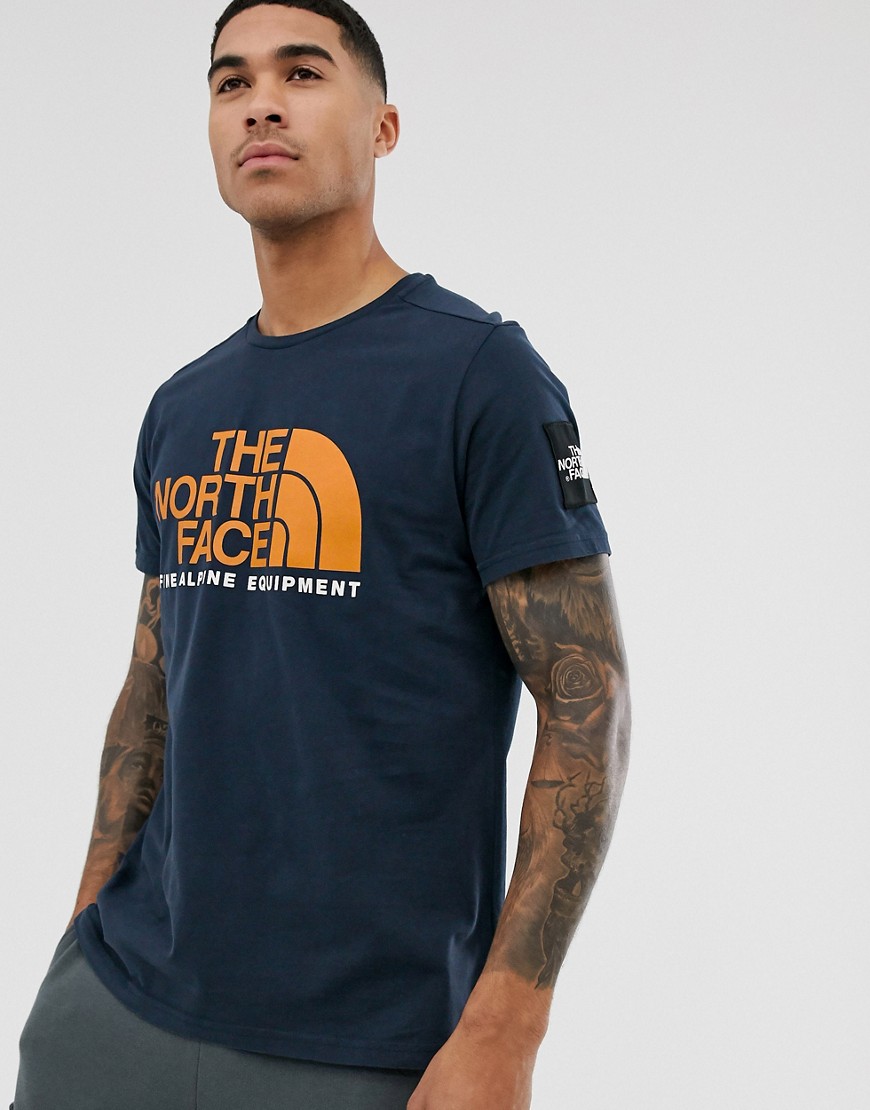 The North Face Fine Alpine t-shirt in navy
