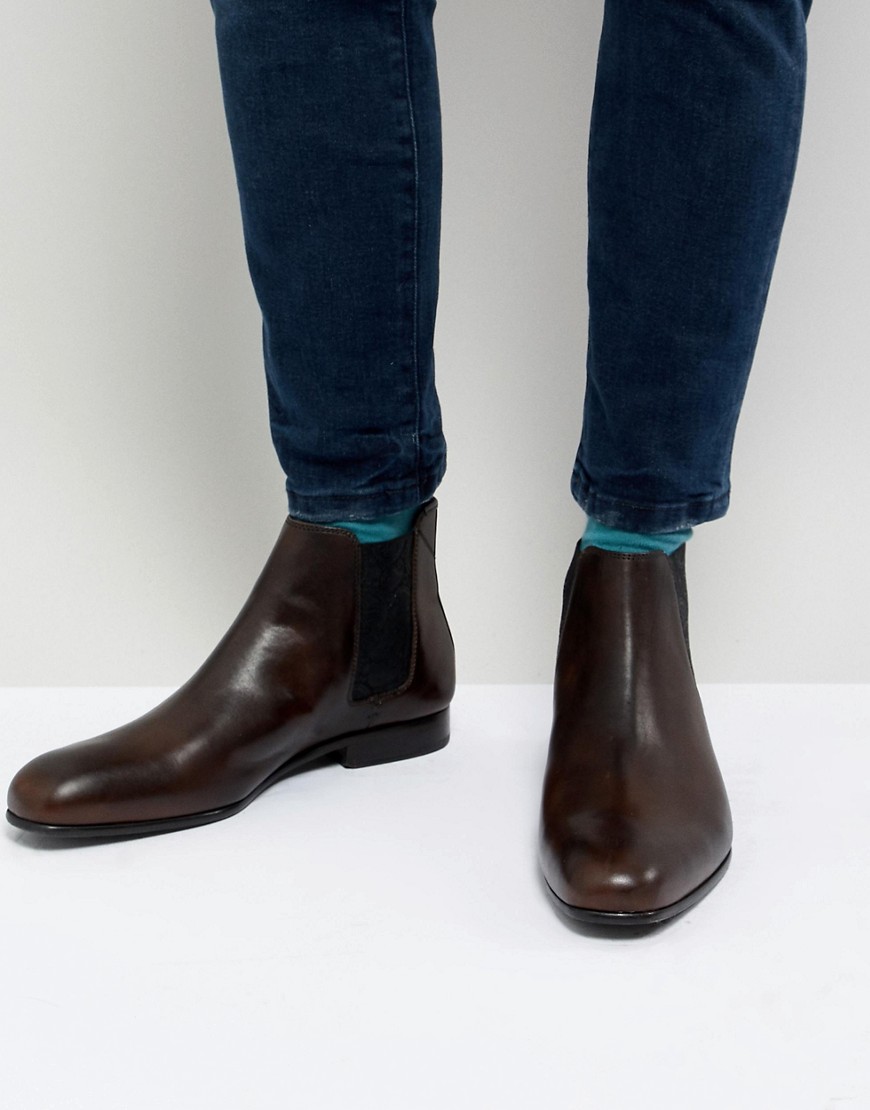 Ted Baker Kayto chelsea boots in brown leather