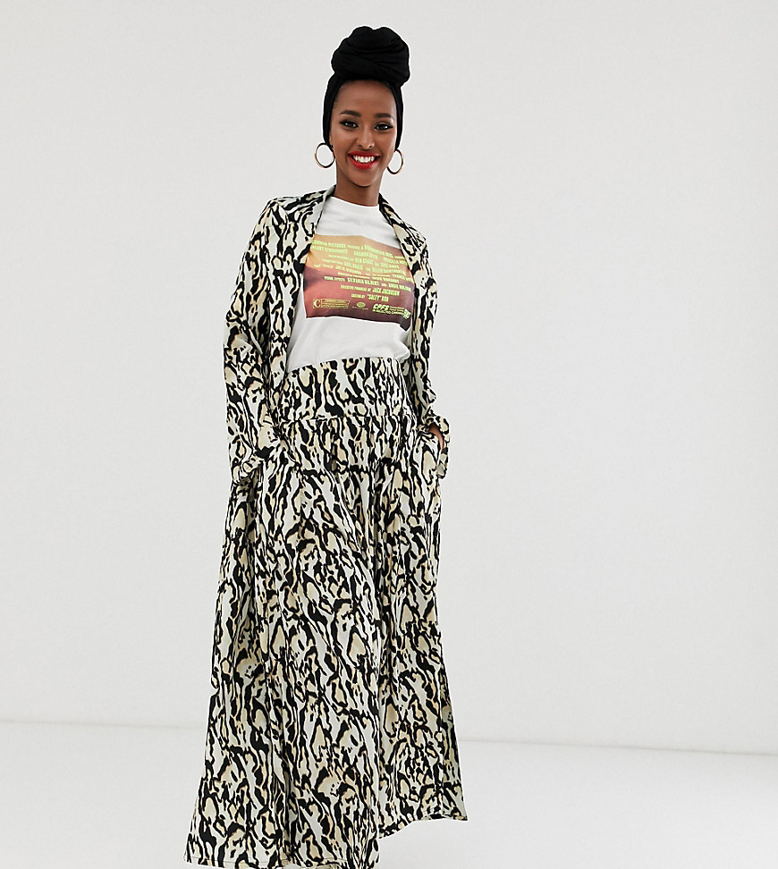 Verona maxi skirt in leopard print