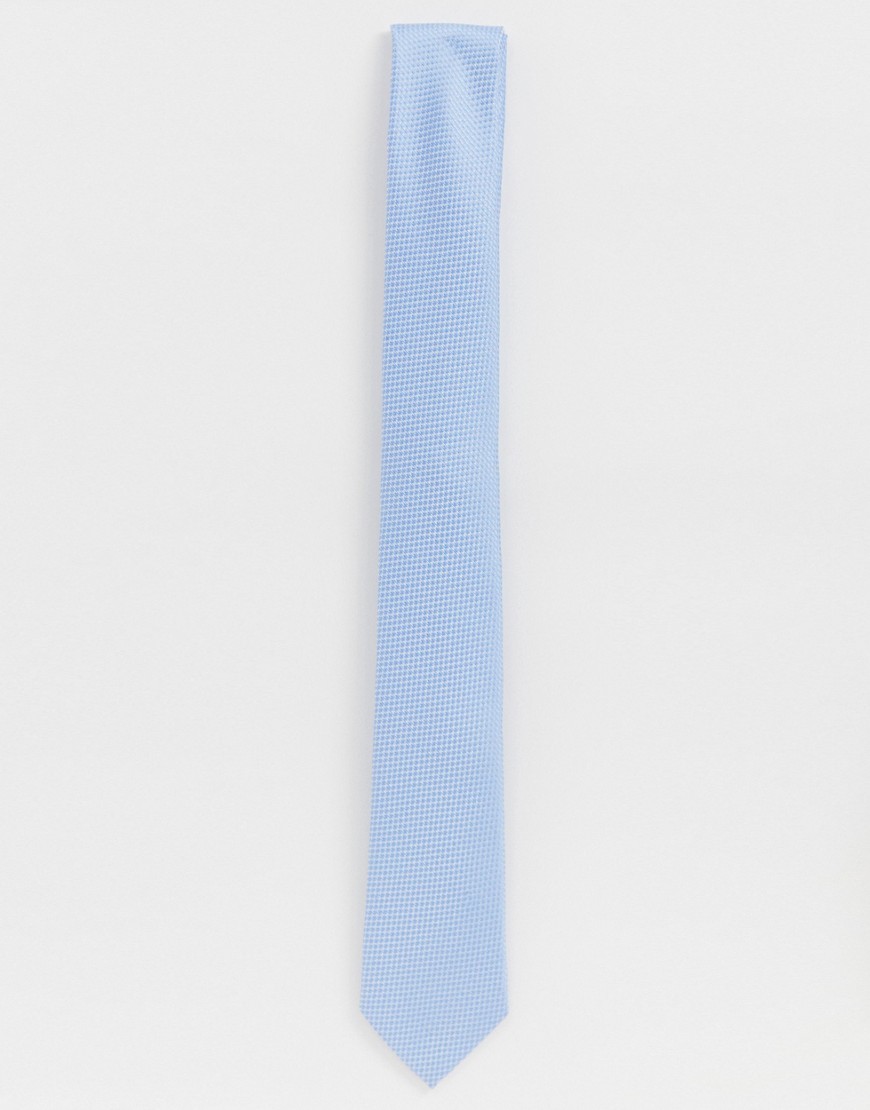 Twisted Tailor textured tie in blue