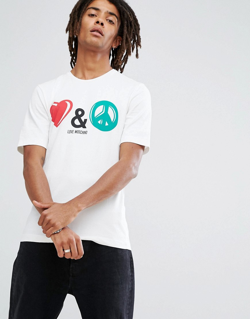 Love Moschino Peace and Love T-Shirt