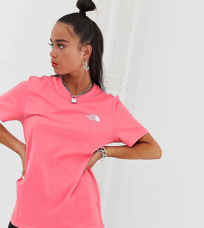 The North Face Simple Dome t-shirt in coral