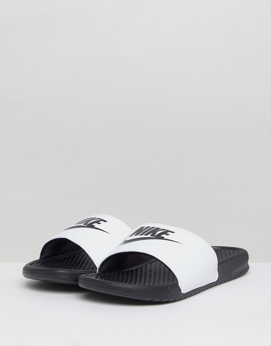 Nike Benassi JDI Sliders In White 343880-100 - White