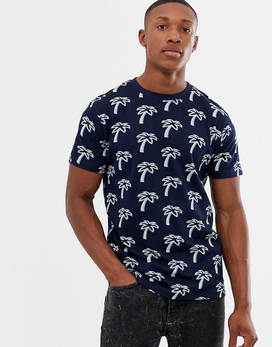 Bellfield palm print t-shirt