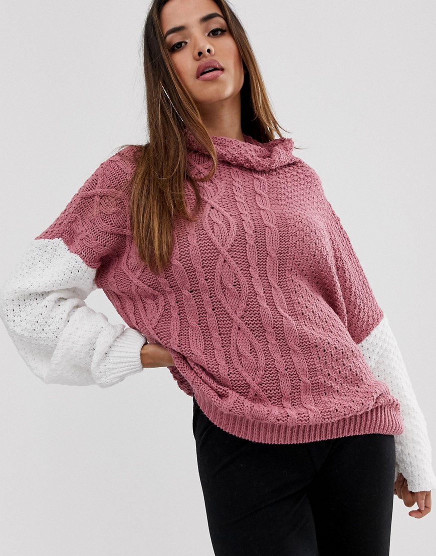 In The Style Cable Knit Jumper